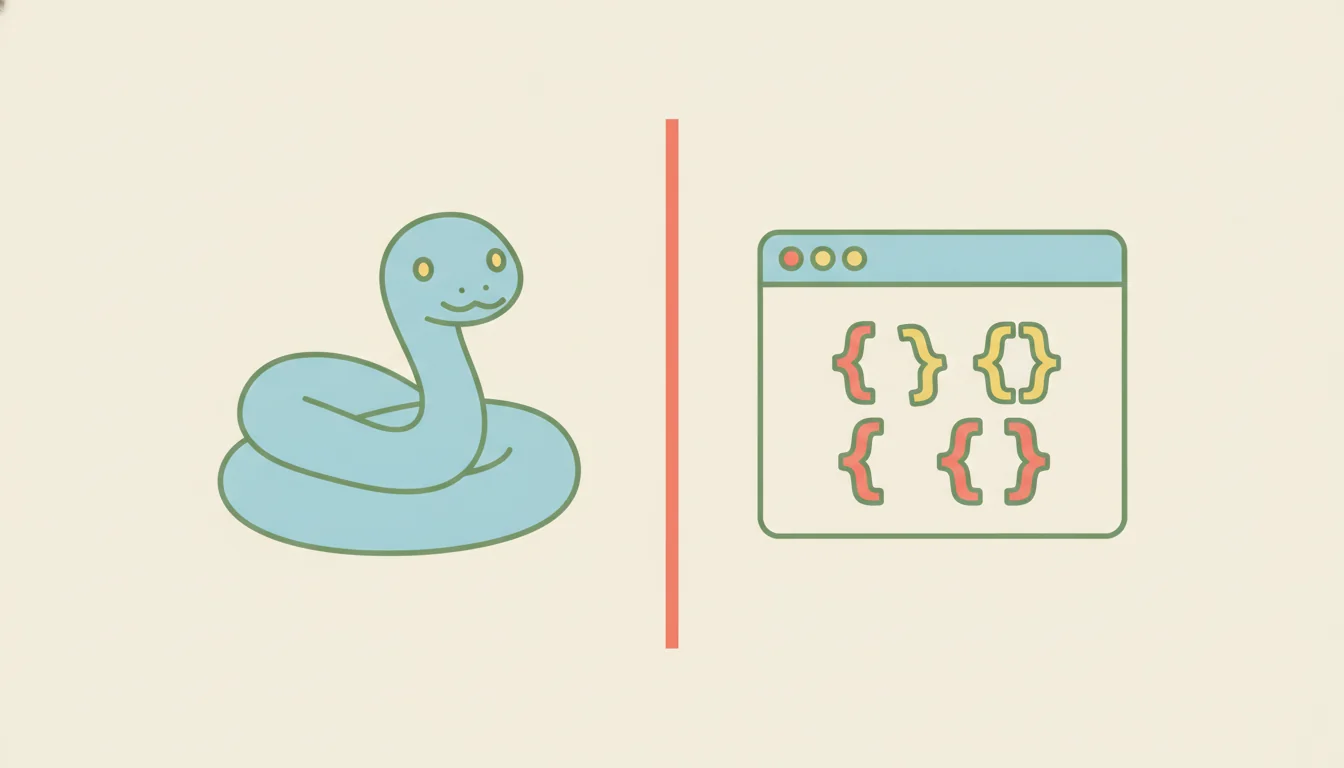 Python ve JavaScript: Görev, Ortam ve Sözdizimi Farkları gorseli