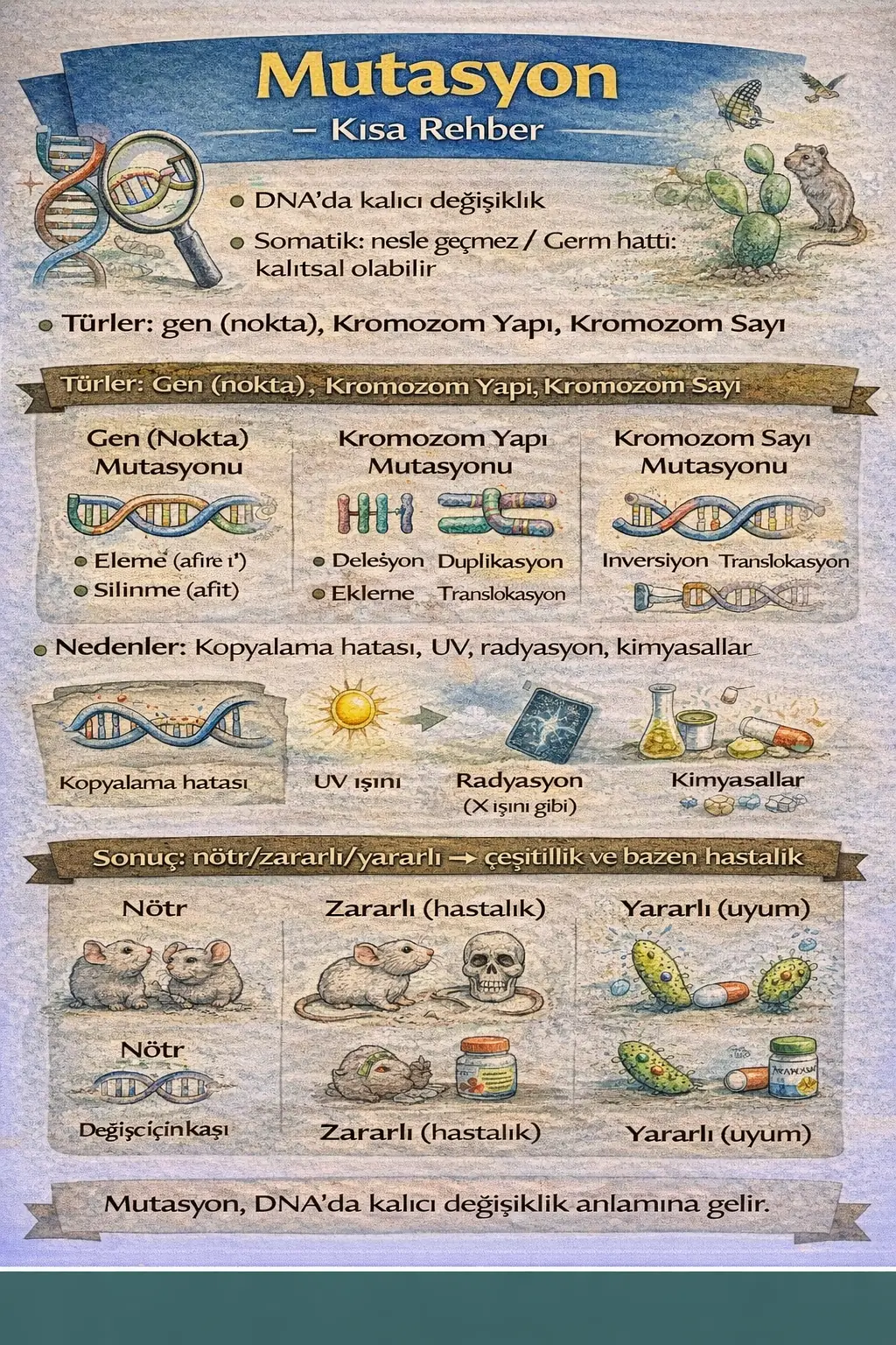 DNA’da kalıcı değişiklik