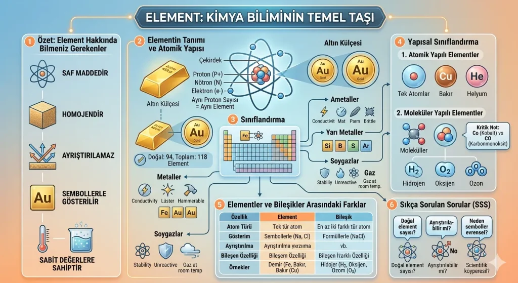 element saf madde