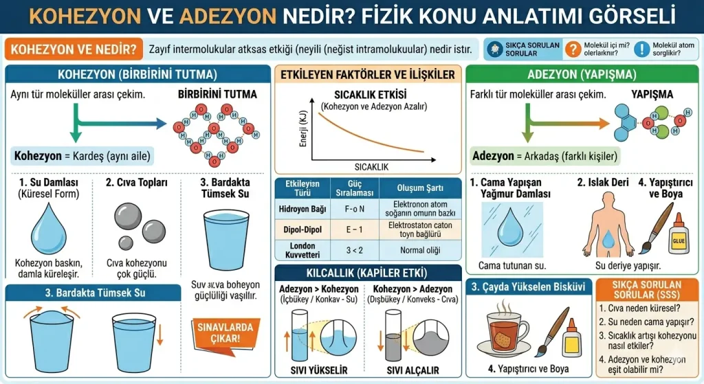 kohezyon ve adezyon