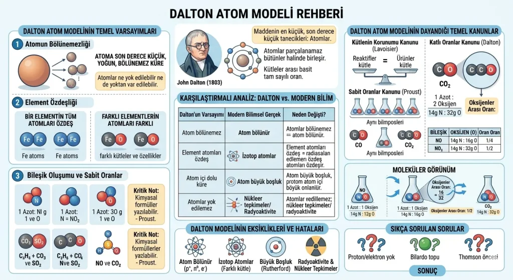 dalton atom modeli