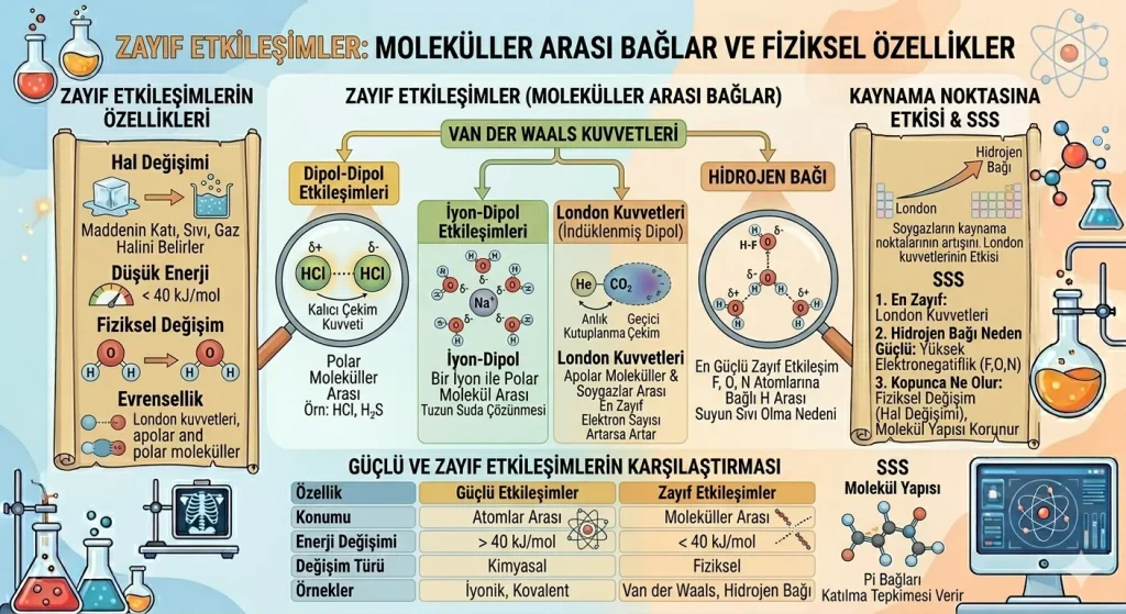 zayıf etkileşimler