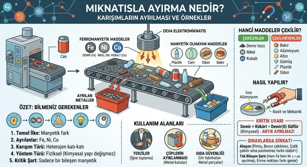 mıknatısla ayırma
